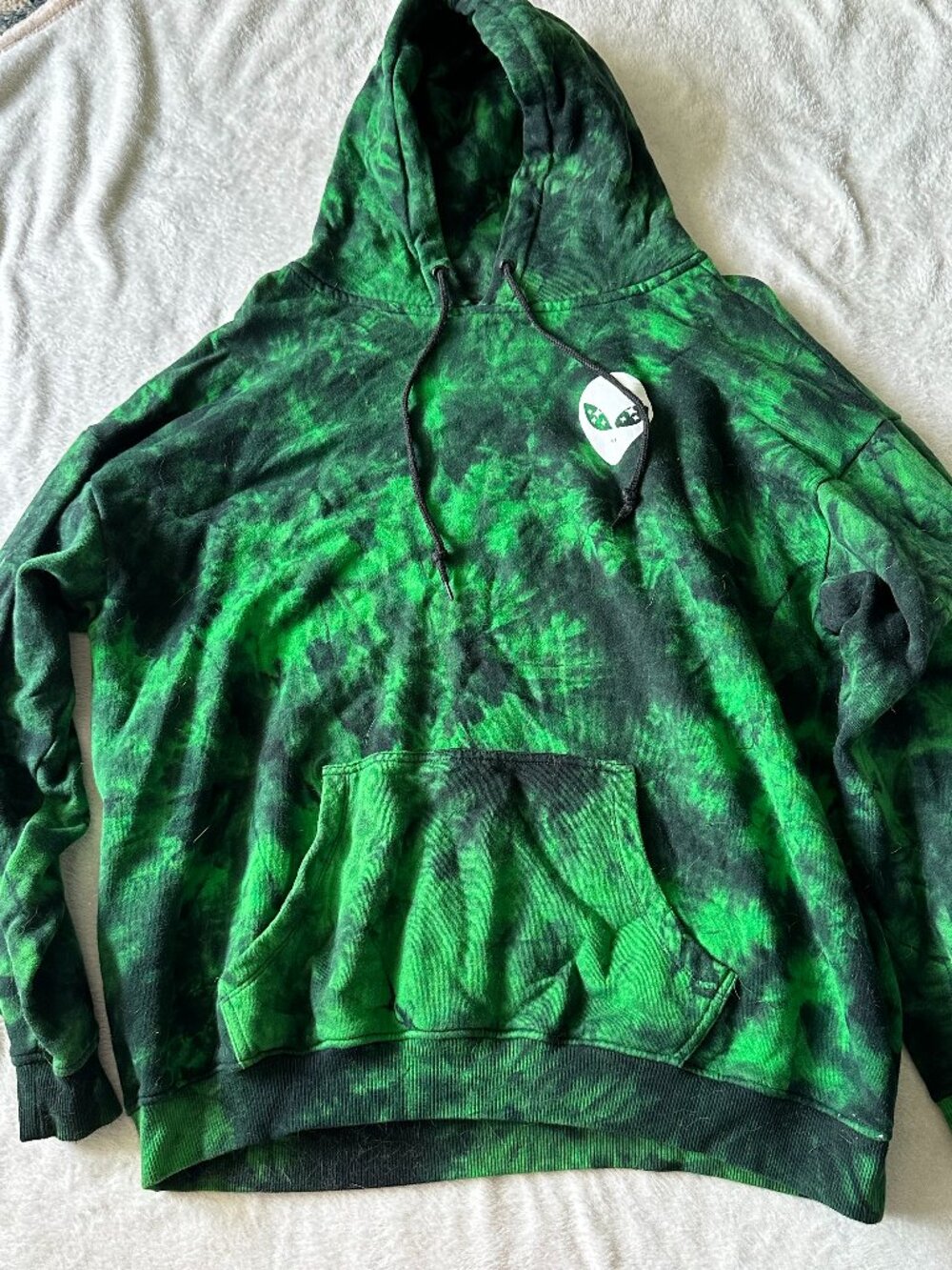 Unisex Green Alien Hoodie